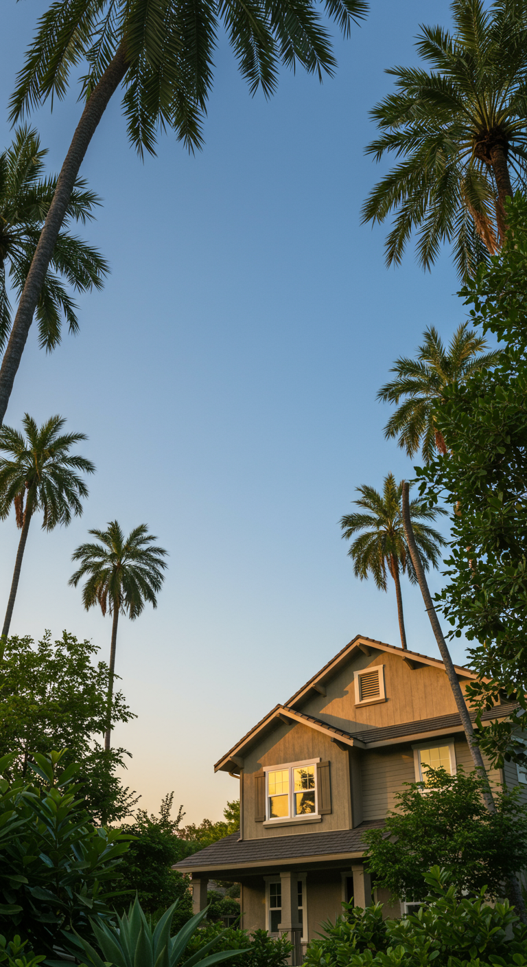 Sky above house with palm trees. Title reads "14 Concerns to Address with your agent When You Get Multiple Offers"