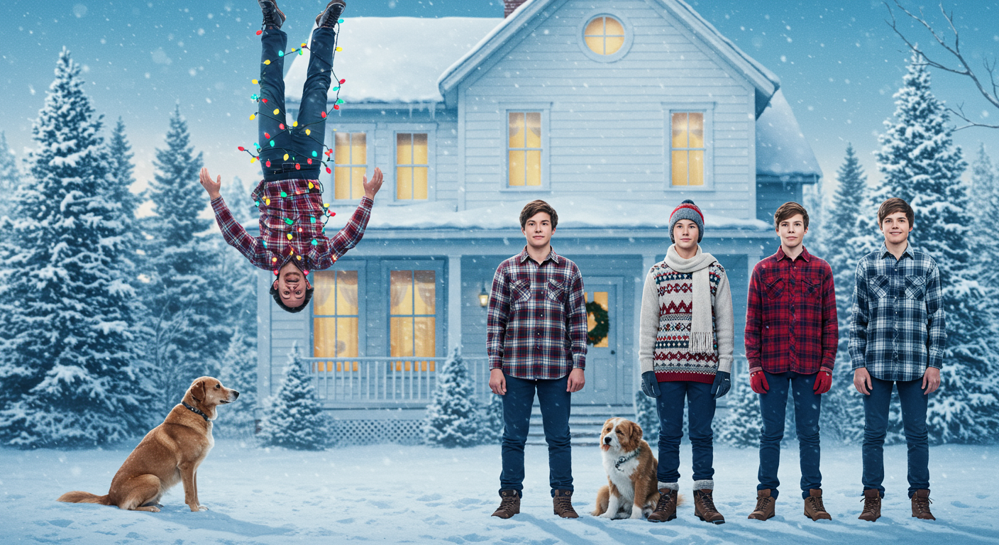 Image may contain Tim Allen Jamie Lee Curtis Erik Sullivan Ken Weatherwax Clothing Glove Footwear Shoe and People