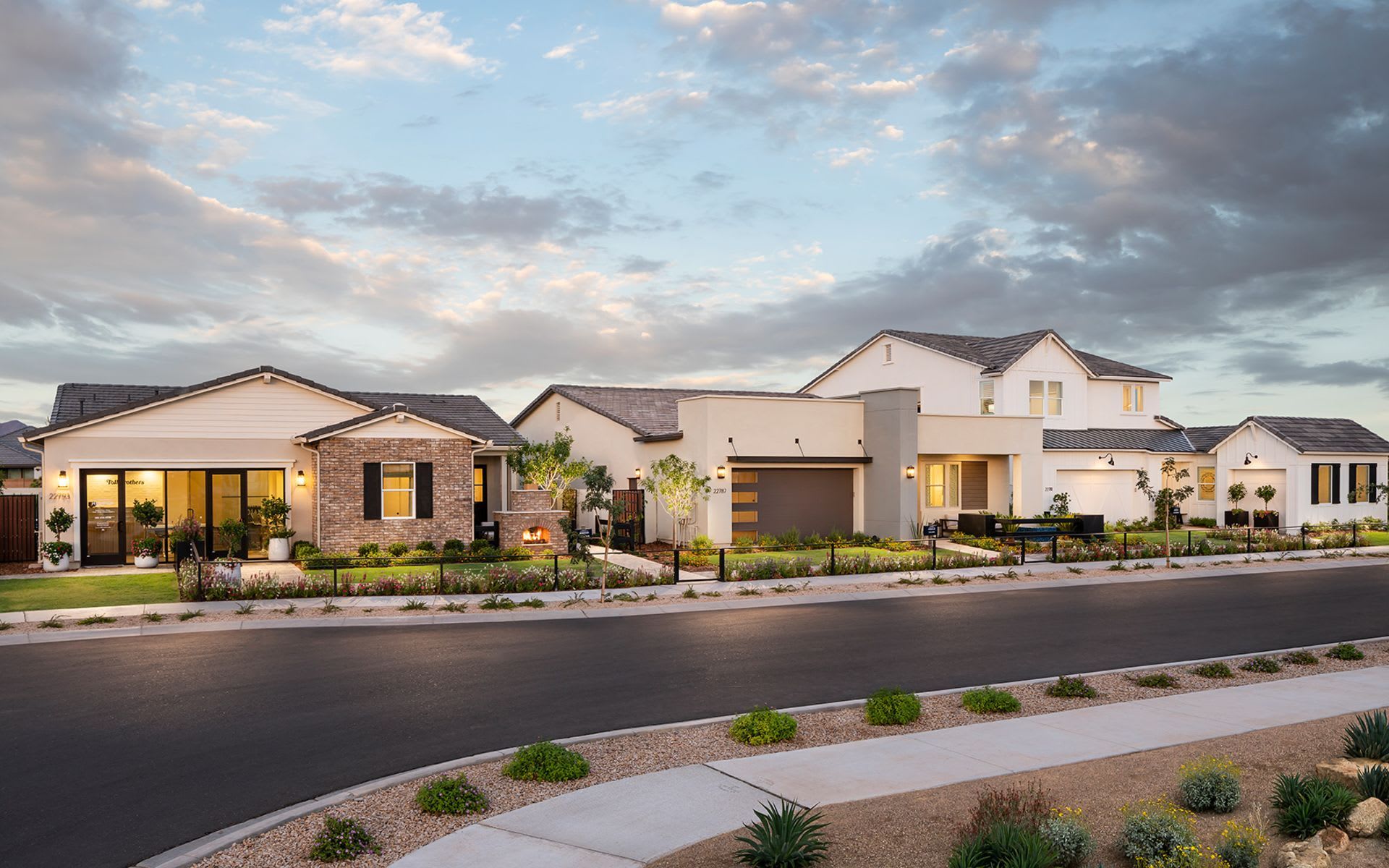 San Tan Valley Arizona homes and mountain landscape
