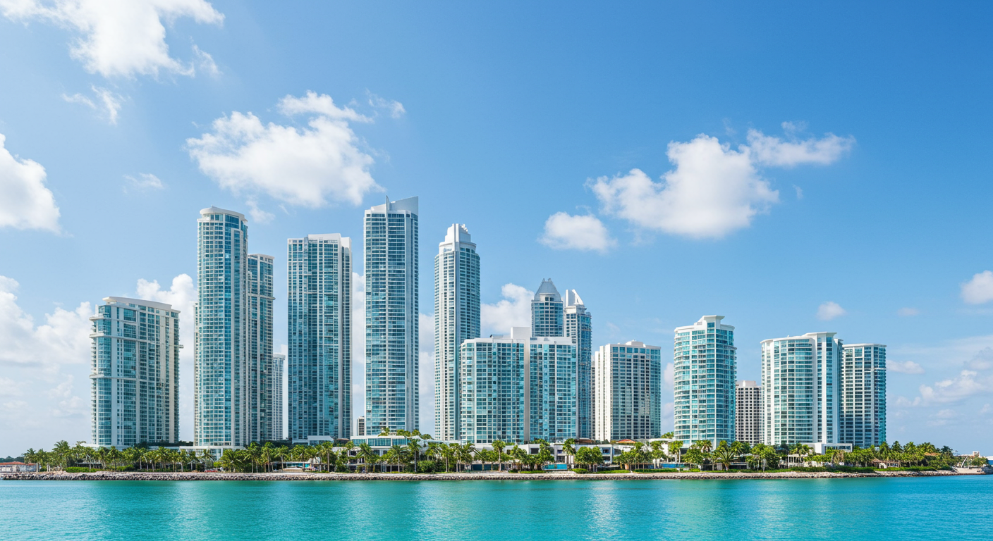 panama city cityscape, panama, central america