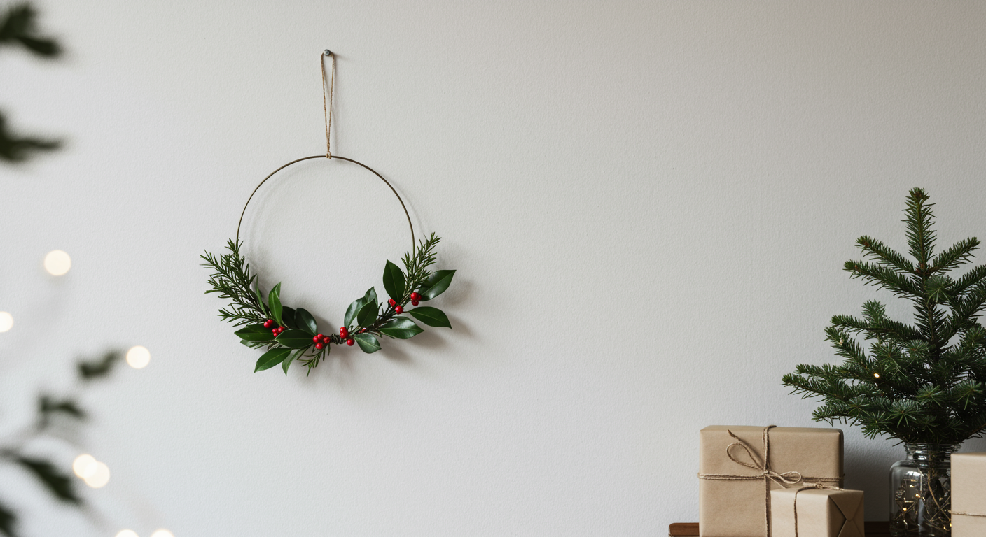 a bedroom with a bed and a mirror