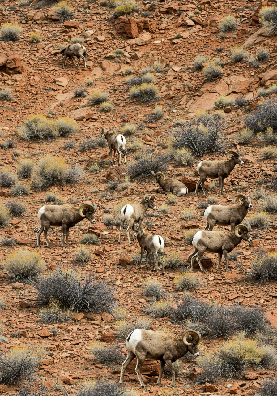 Big horn sheep in Southwest Colorado