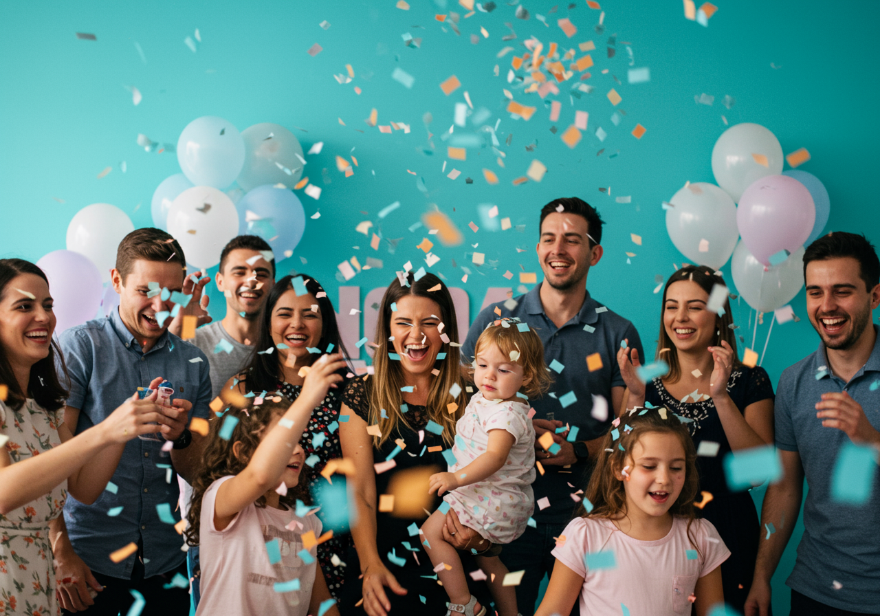 The Coto Martel family celebrates their new home