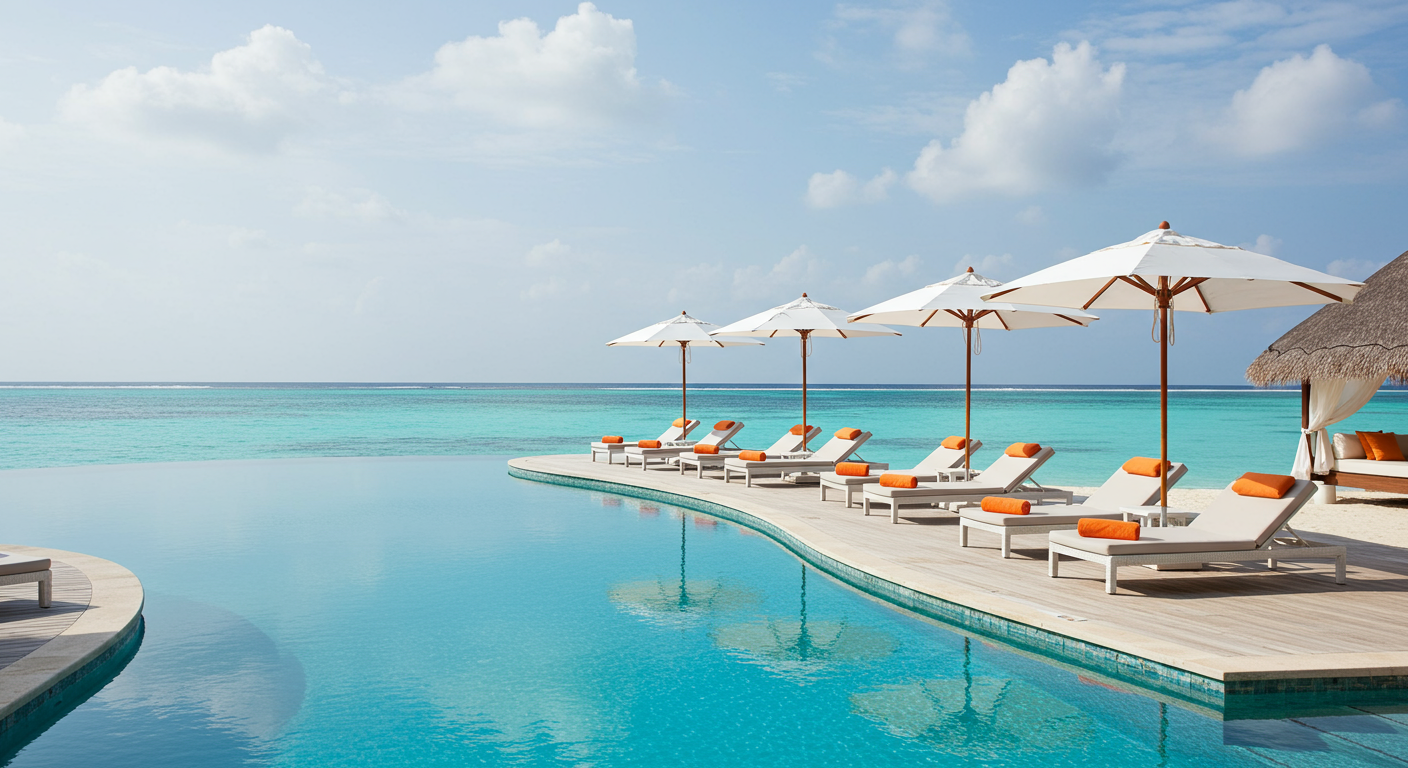A Cancun beachfront property that offers a pool, beach and ocean access.