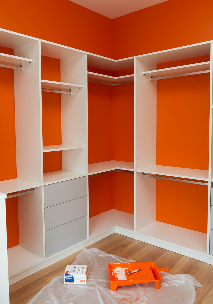 orange closet