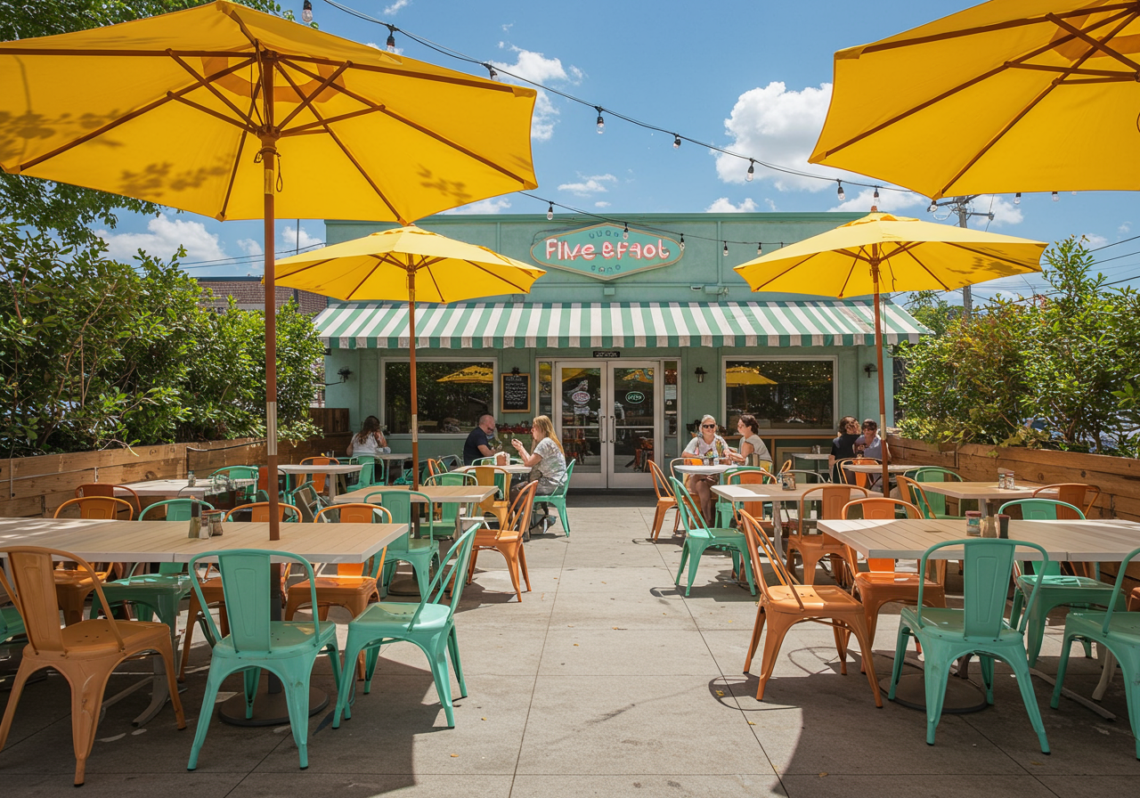 flower child patio in south end charlotte
