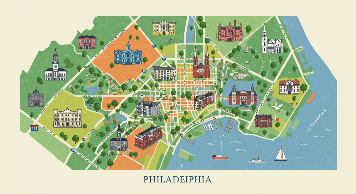 Philadelphia neighborhood map