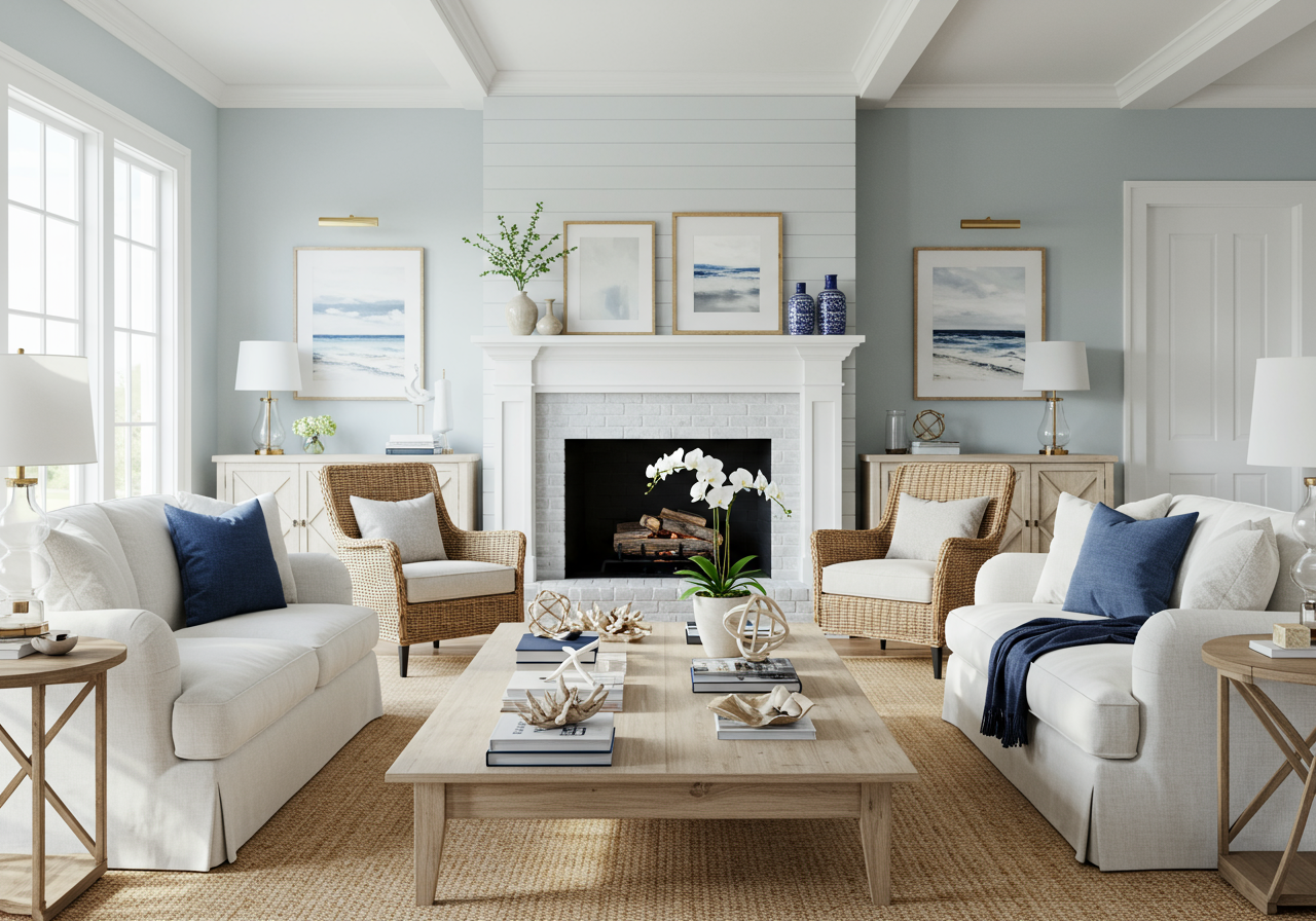 a nicely staged home with professional interior design