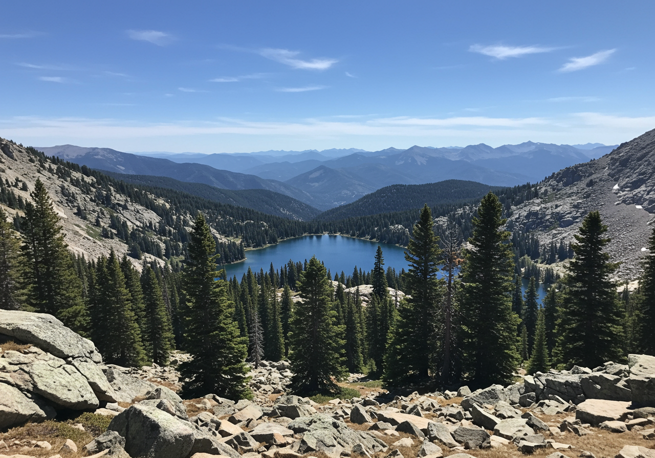 granite domes in Tuolumne Meadows in Yosemite National Park
