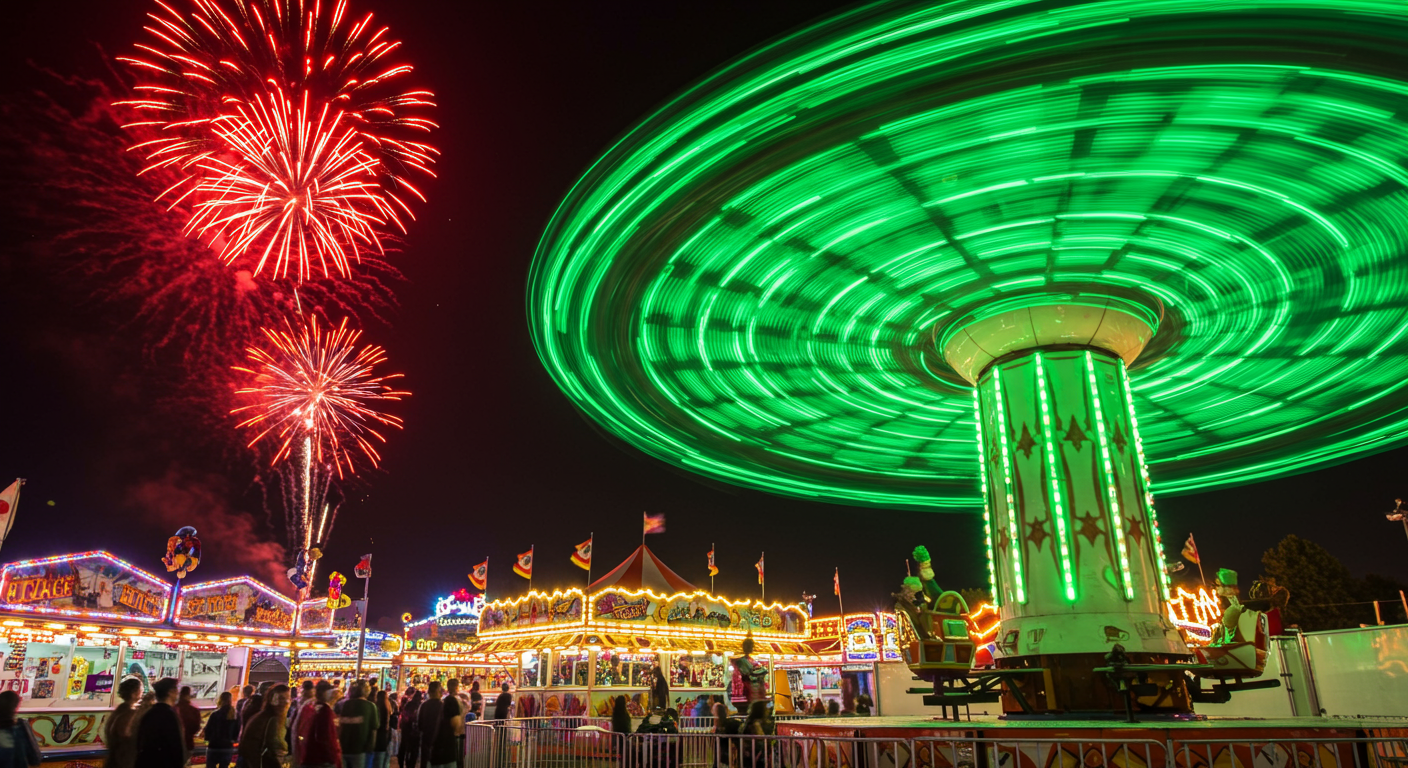 Fourth of July fireworks at the San Diego County Fair