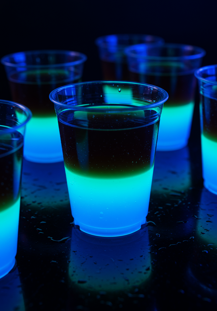 glowing jell o shots