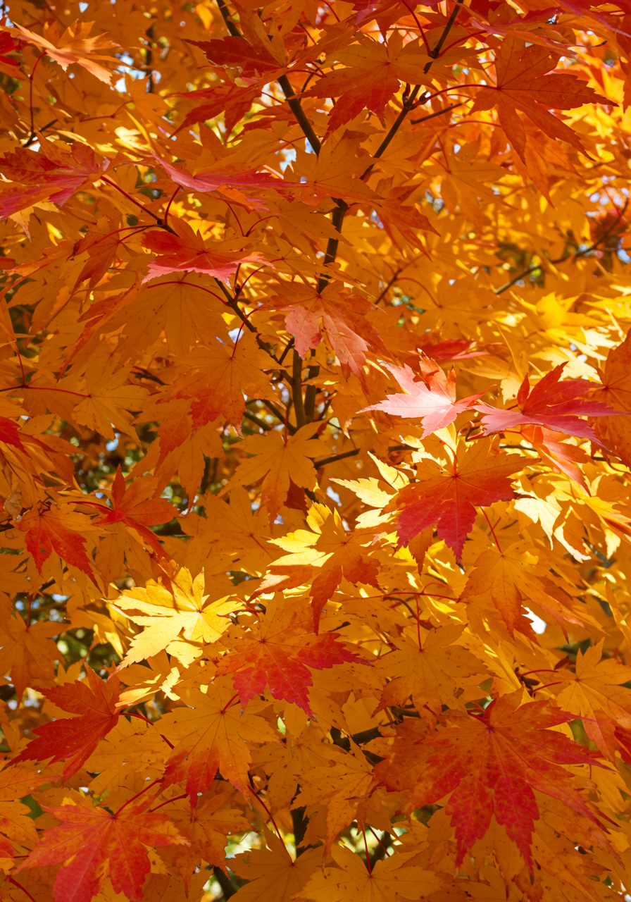 Orange Fall Leaves in Durango, CO