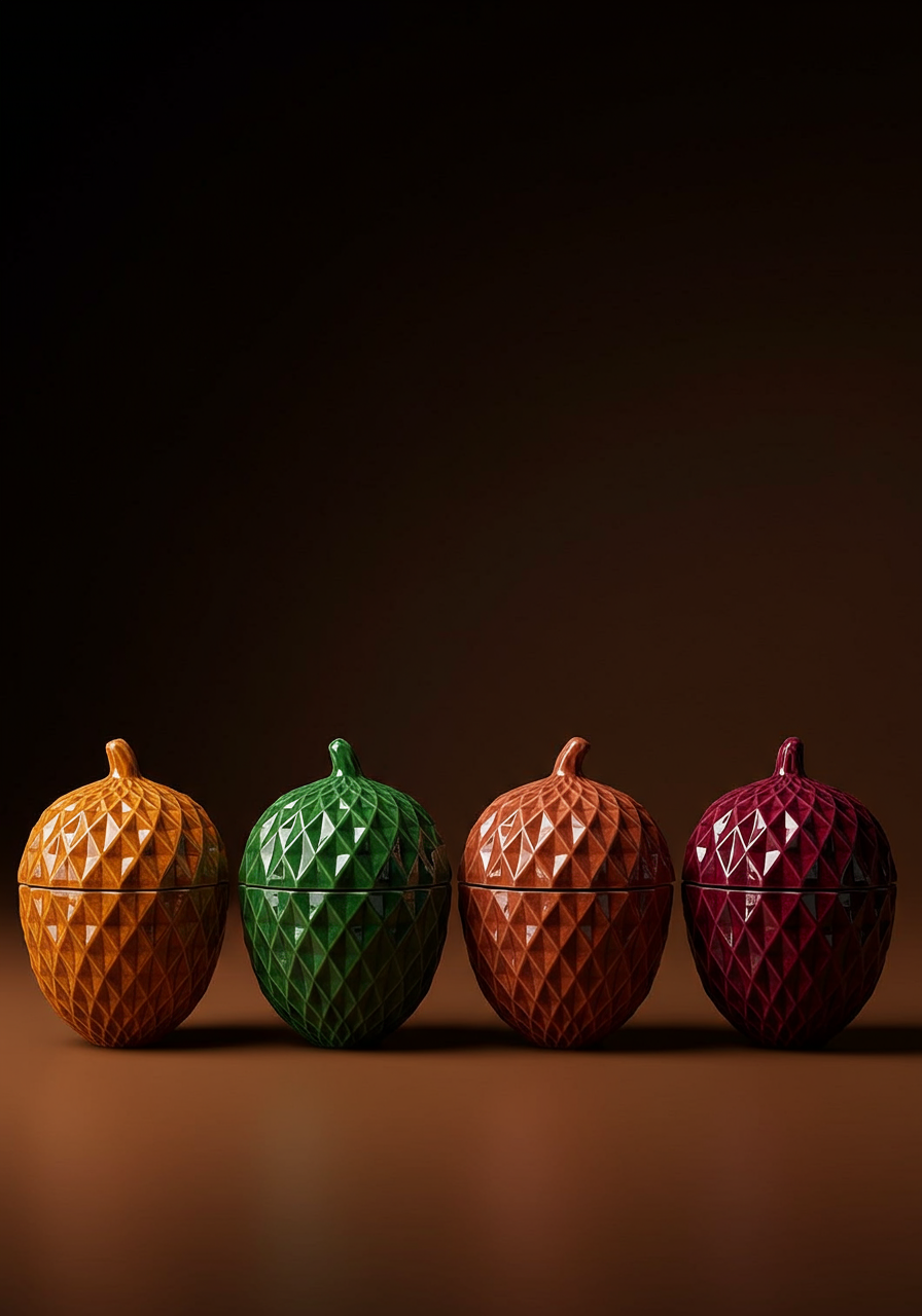 Anthropologie Artisan Acorn Candle