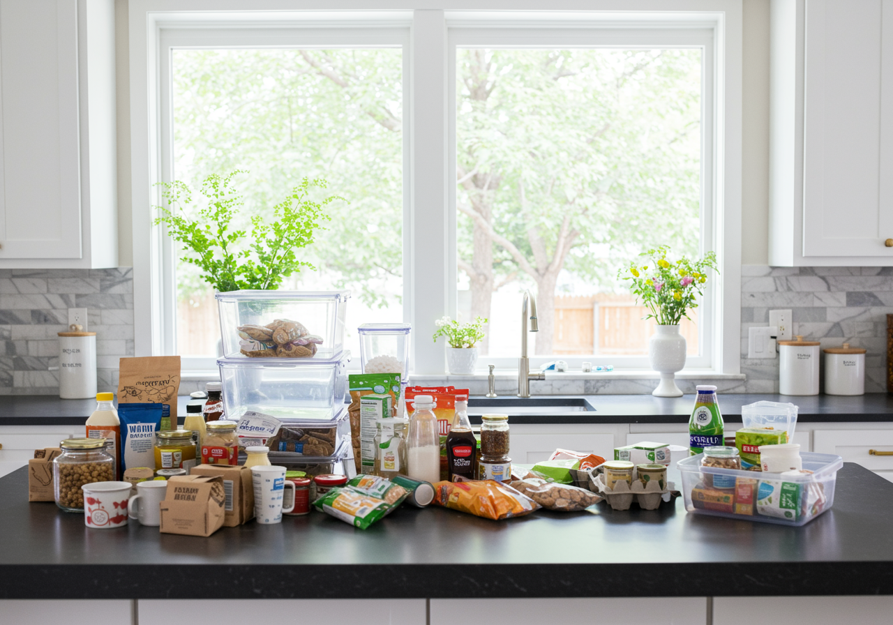 Pantry organization in progress