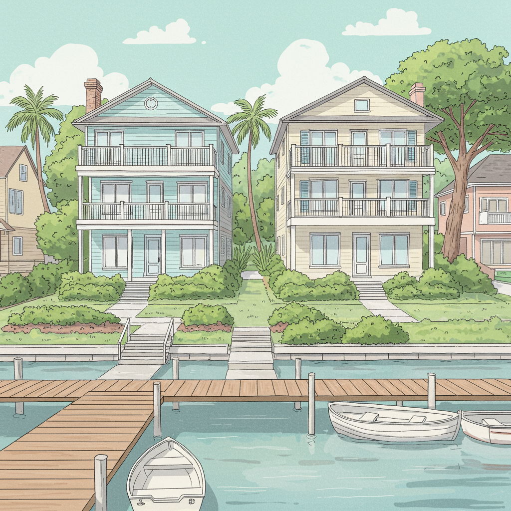 Luxury waterfront homes in Bayshores