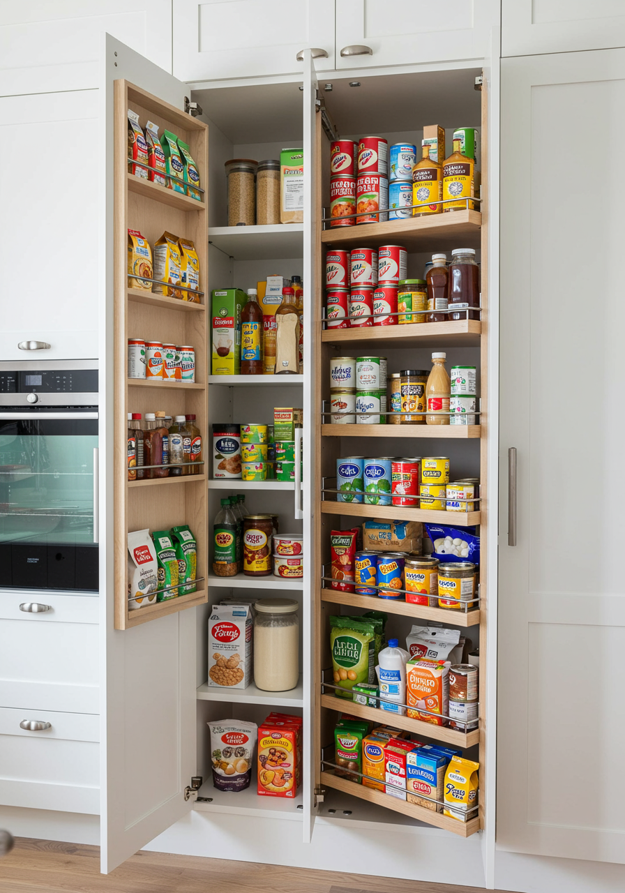 Before photo of pantry to be organized