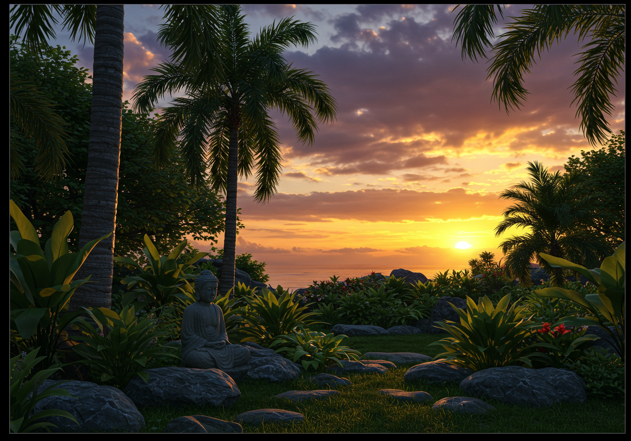 sunset over the ocean in Launiupoko maui