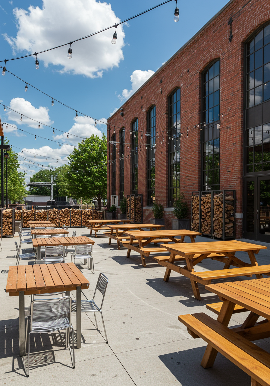 massive patio at noble smoke charlotte