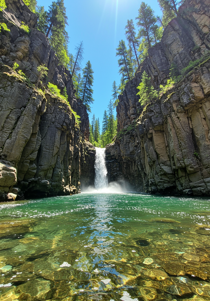 Durango, CO Waterfall in the summer