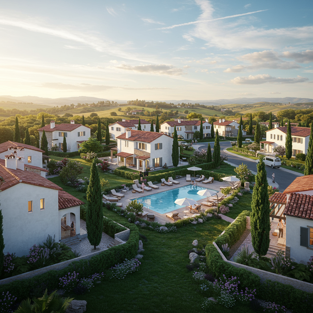 Entry sign and green landscape at Casta del Sol, Mission Viejo