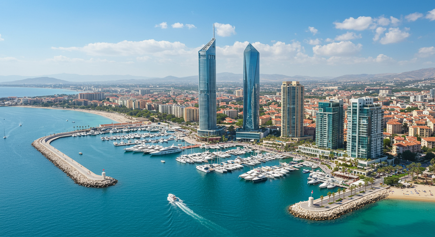 Downtown San Diego Skyline Aerial View