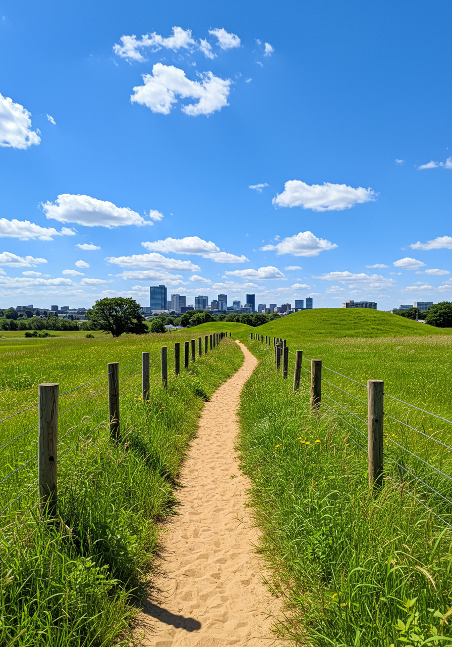 Playground and lake at William R. Mason Regional Park