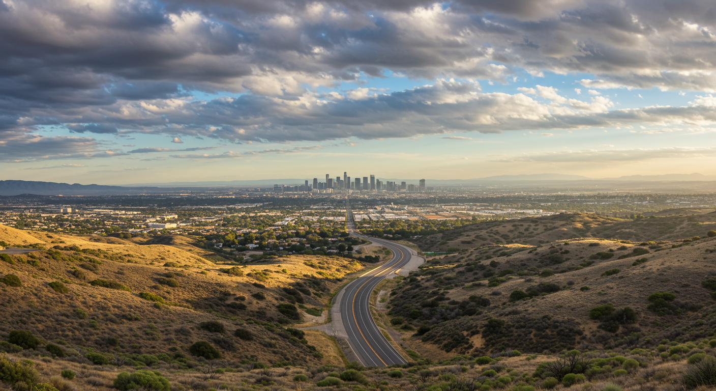 Aerial view of Irvine, CA neighborhoods
