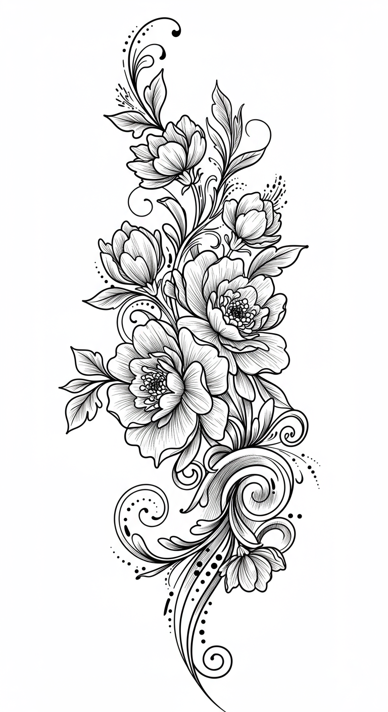 Cherry Blossom Coloring Page 5
