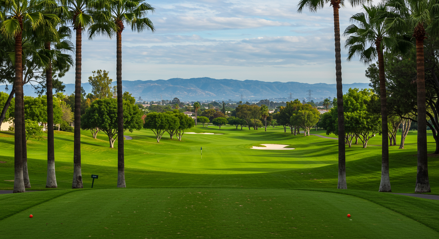 Lush green Talega golf course