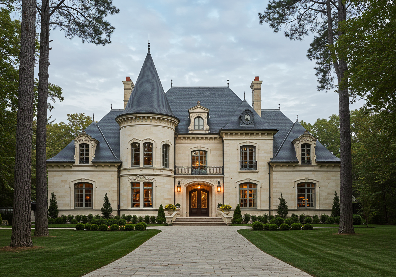 The front entrance of a pristine and spacious house, reflecting a clean and inviting atmosphere.