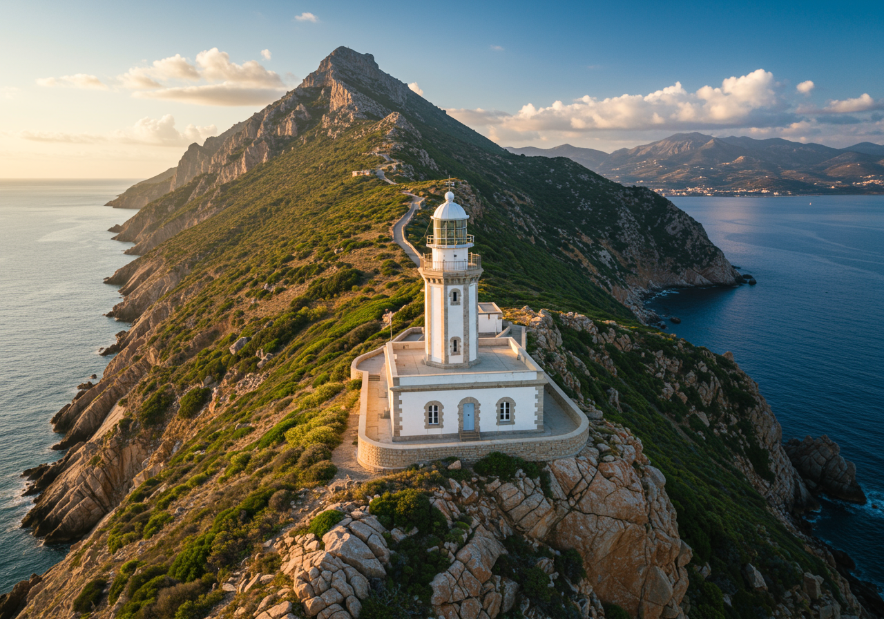 A resort on a hilly area