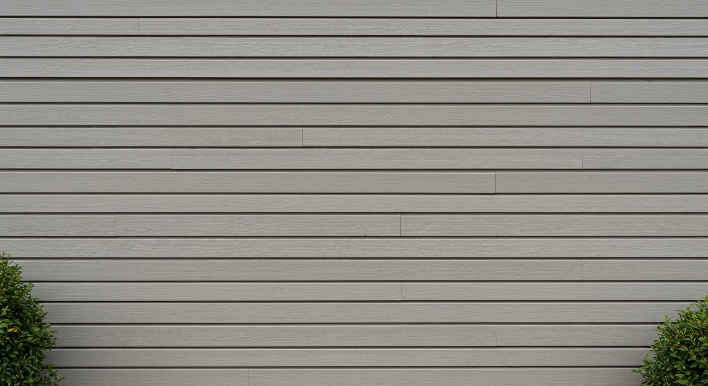 A greyish beige siding