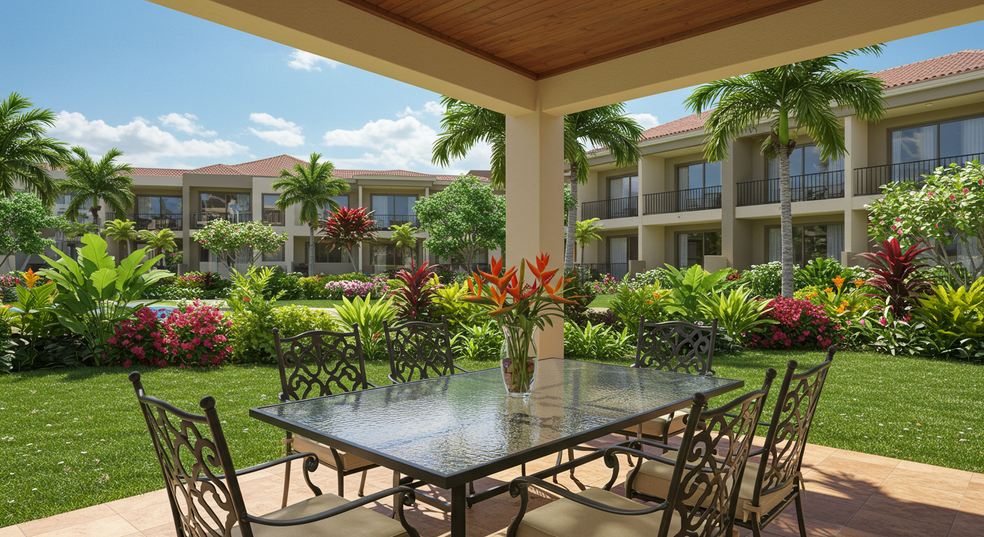 big island condo outdoor seating