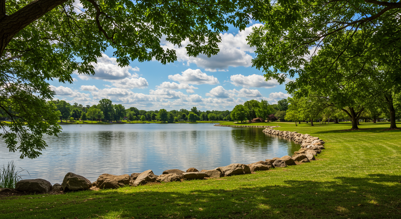 nature view of Cove Island Park in Stamford, CT