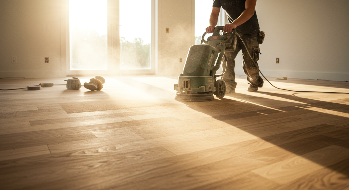 refinishing hardwood floor