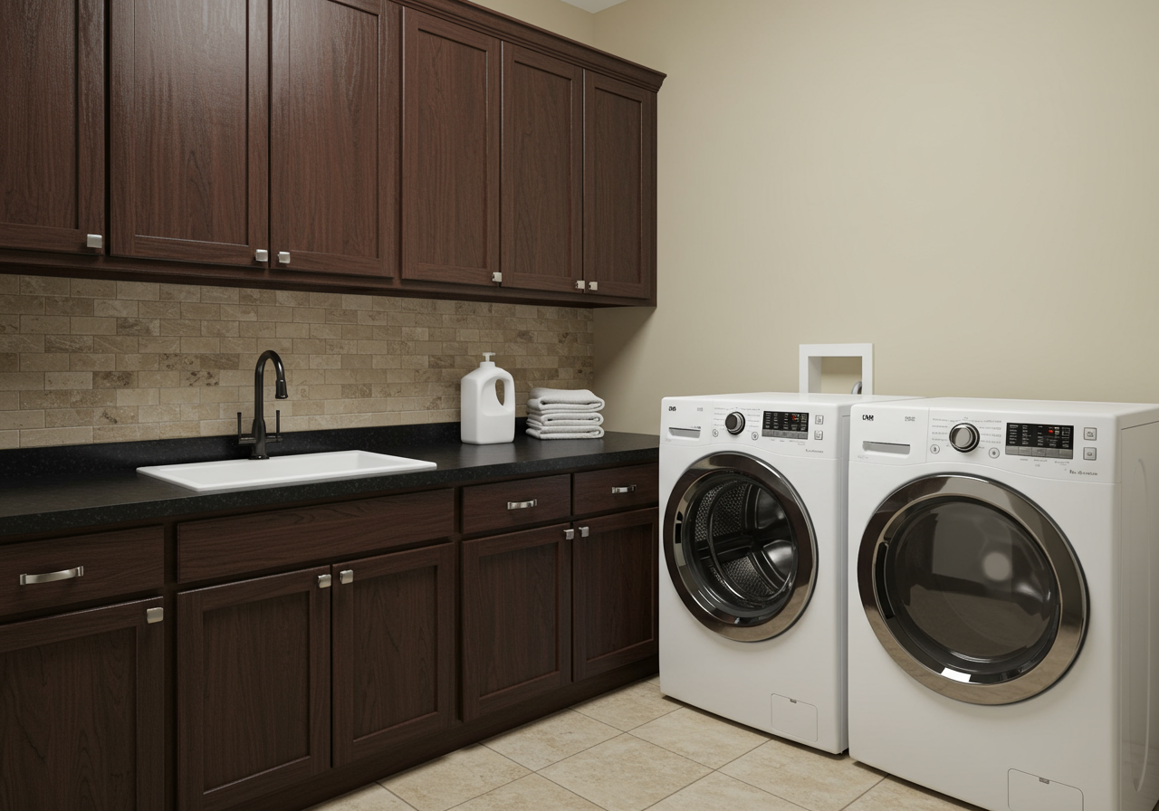 Tidy laundry room