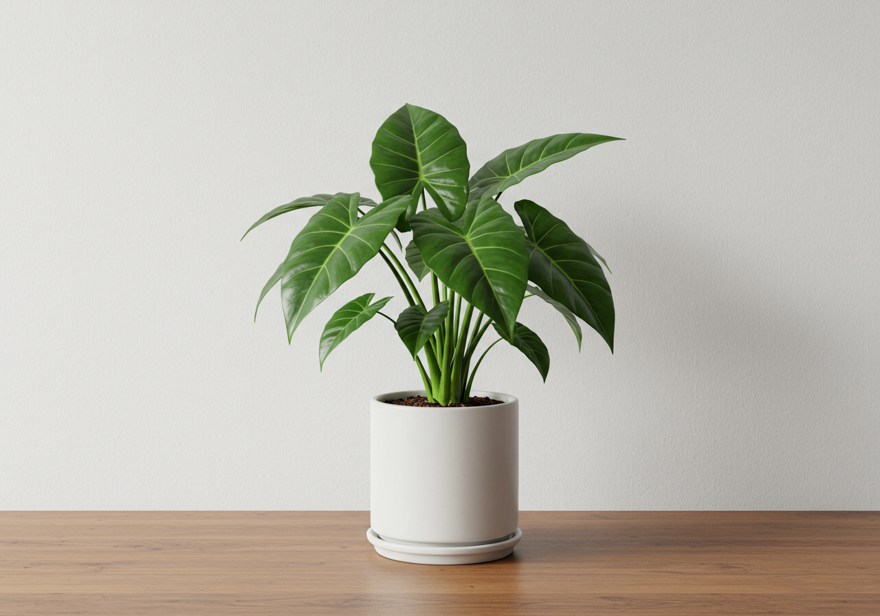 White Bird of Paradise plant