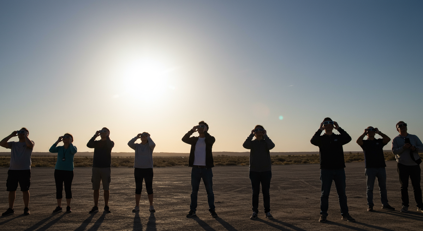 Safe eclipse viewing strategy