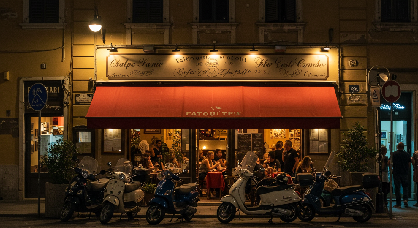 Lively outdoor seating at Caffe Greco in San Francisco. Caffe Greco is more than just a coffee shop - it&rsquo;s a destination.