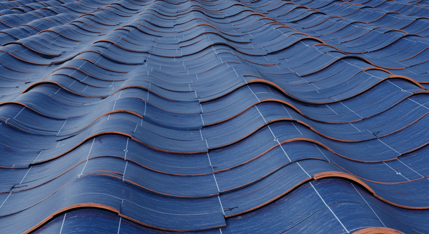 Solar panel on the roof.