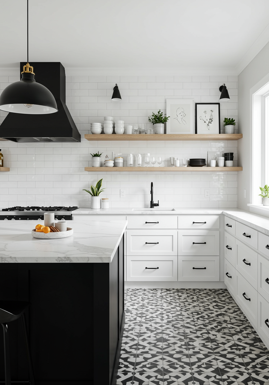 Statement Black + White Tile Options