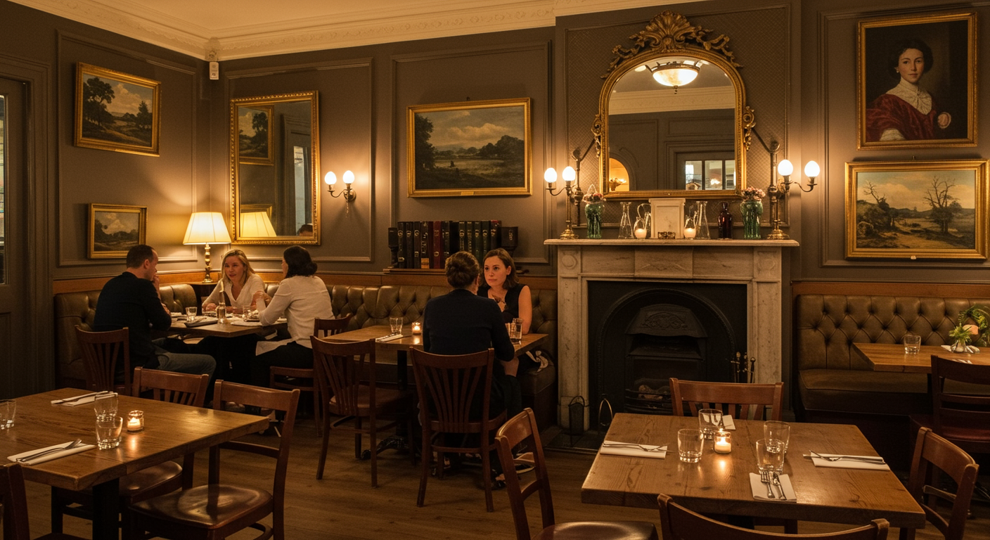 A tiered tray of small Ukrainian dishes.