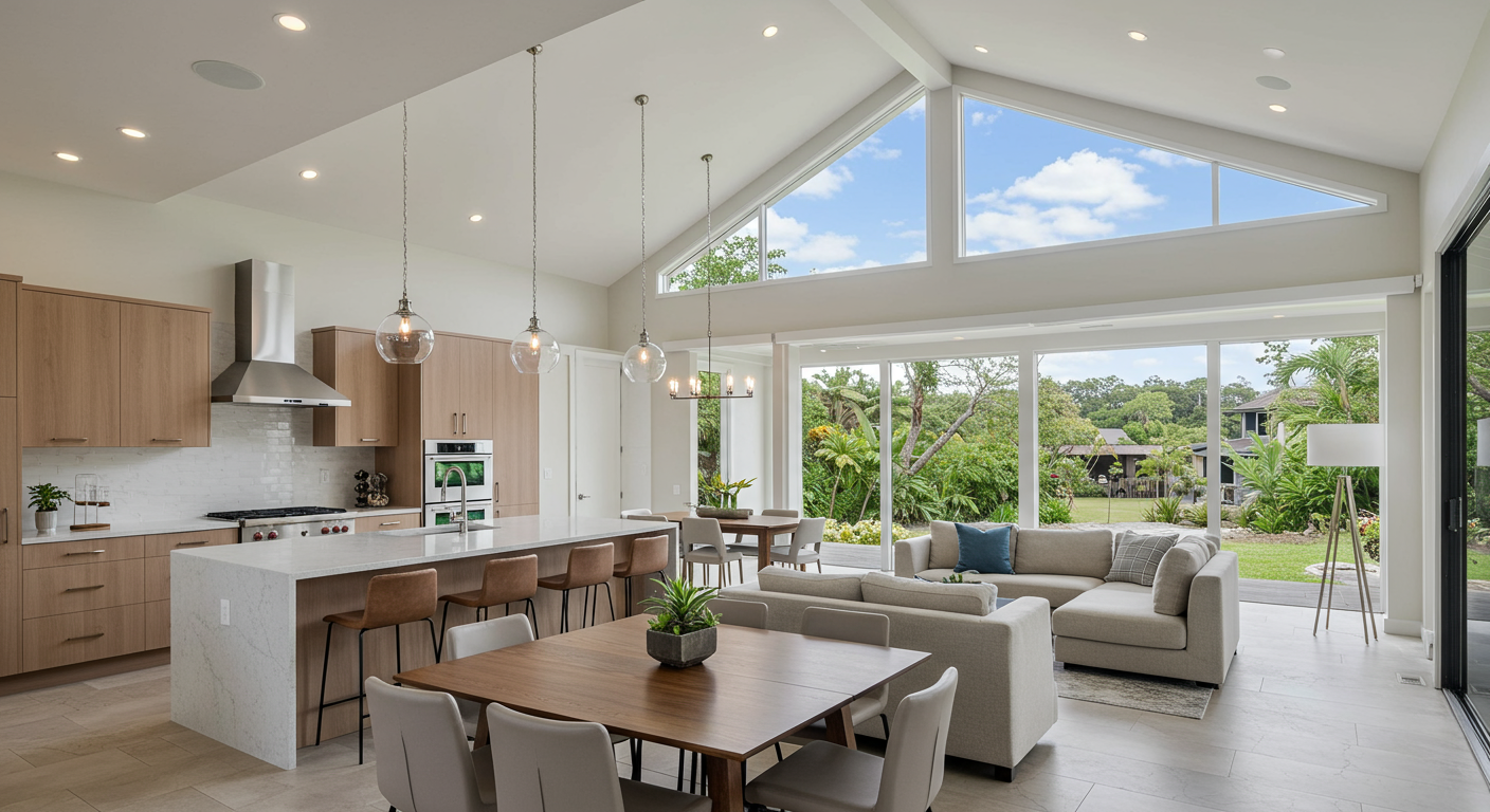 118 E Huapala Launiupoko Kitchen and Living area