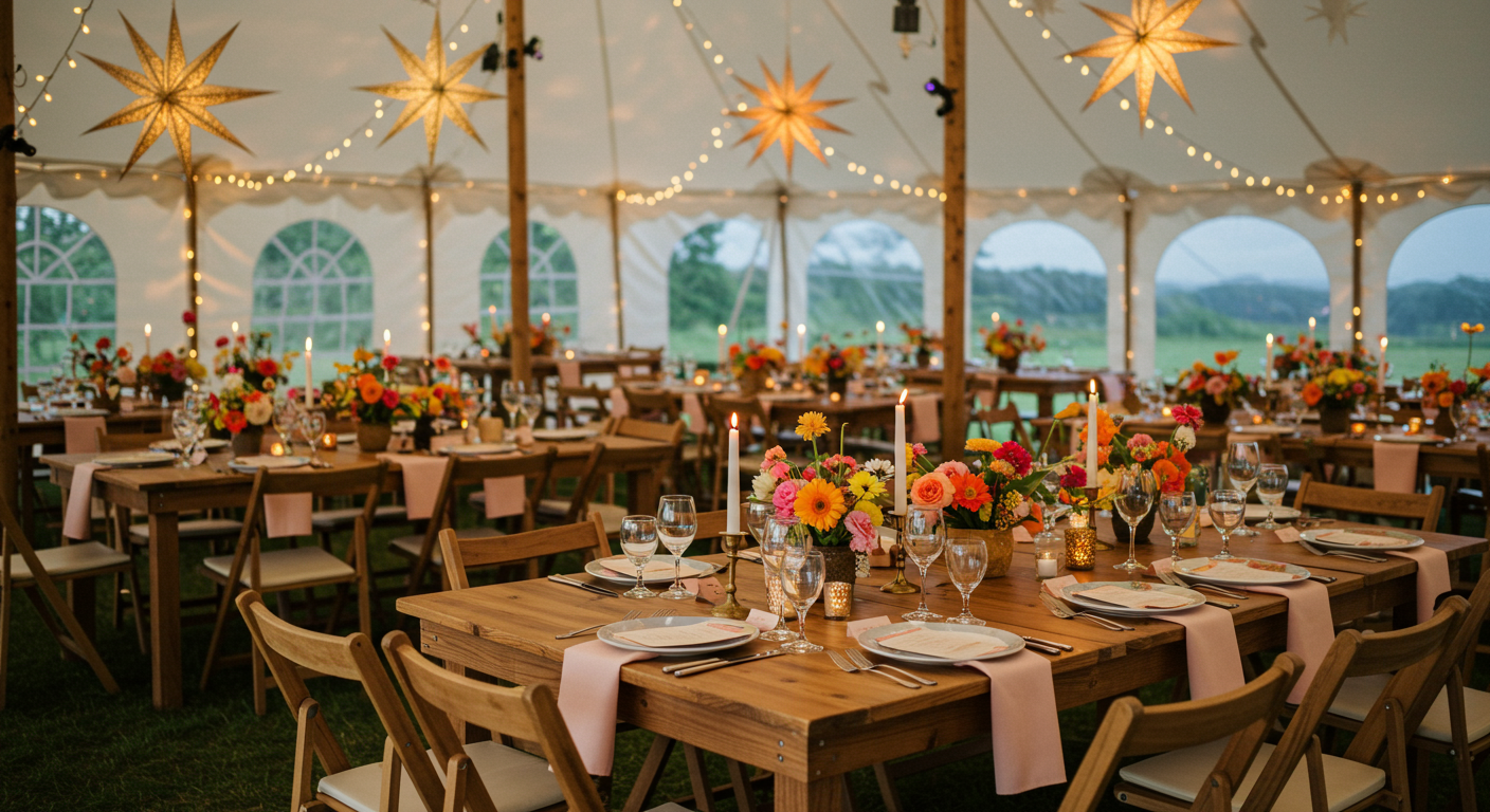 Place Settings at Event at Home By Sea in Nantucket, MA