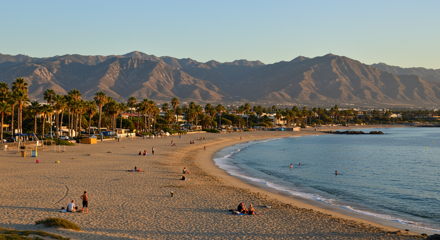 Pismo beach, the beach of the Pacific Ocean near the city of Pismo