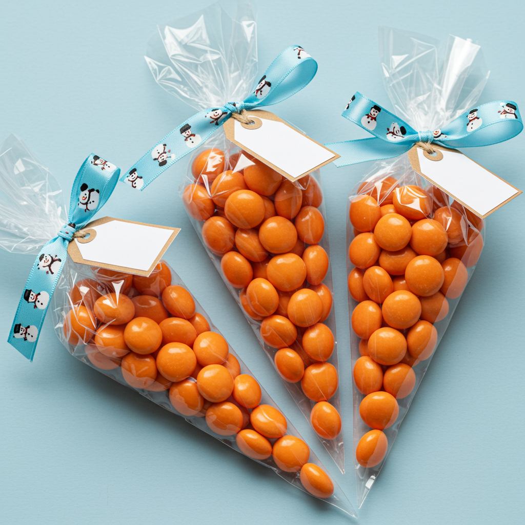 winter crafts snowman nose candy gift