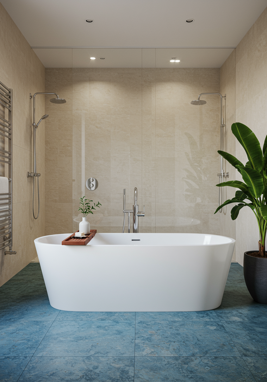 Image may contain Bathing Tub Bathtub Person Indoors and Lamp