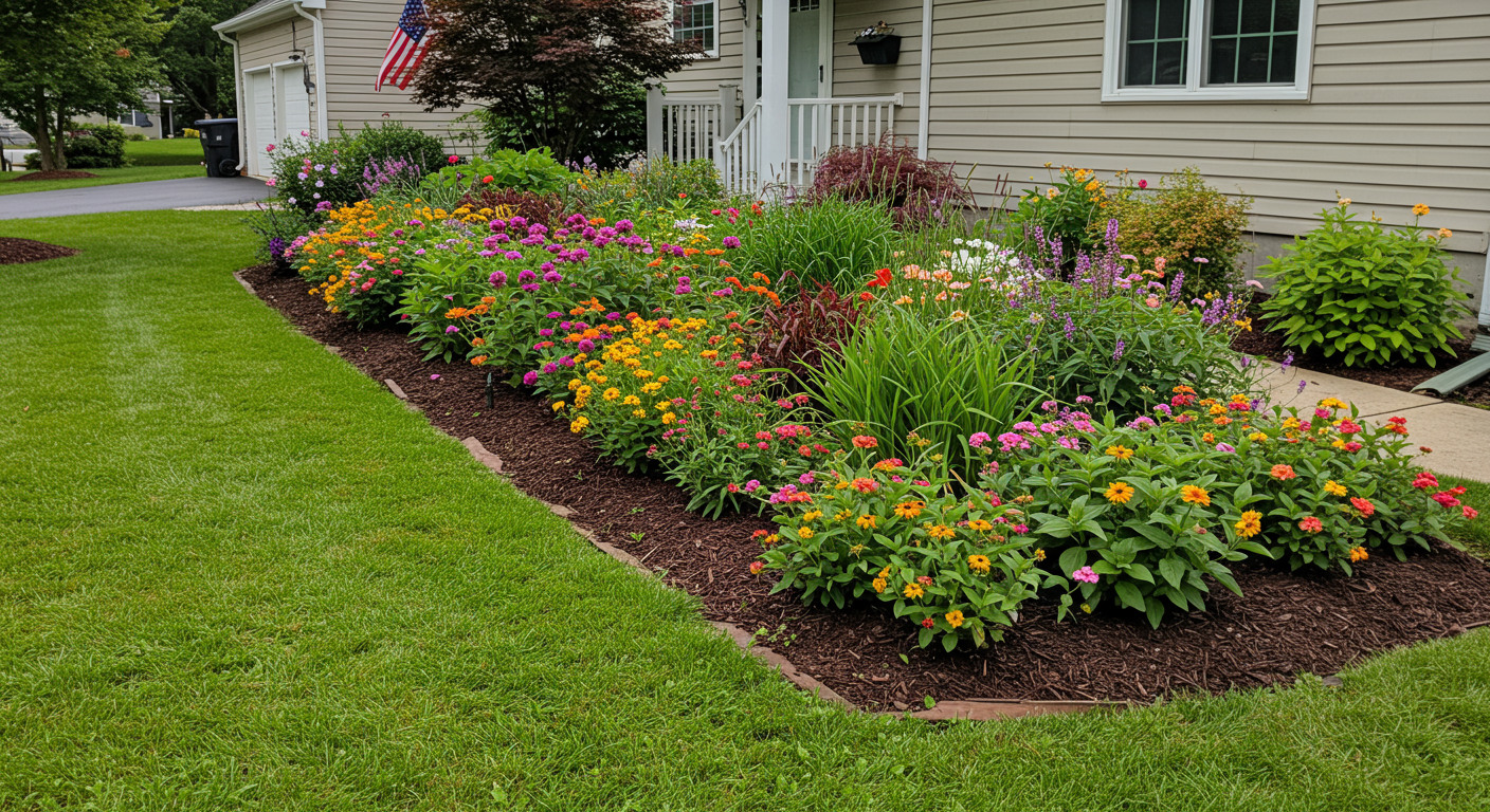 A flower bed