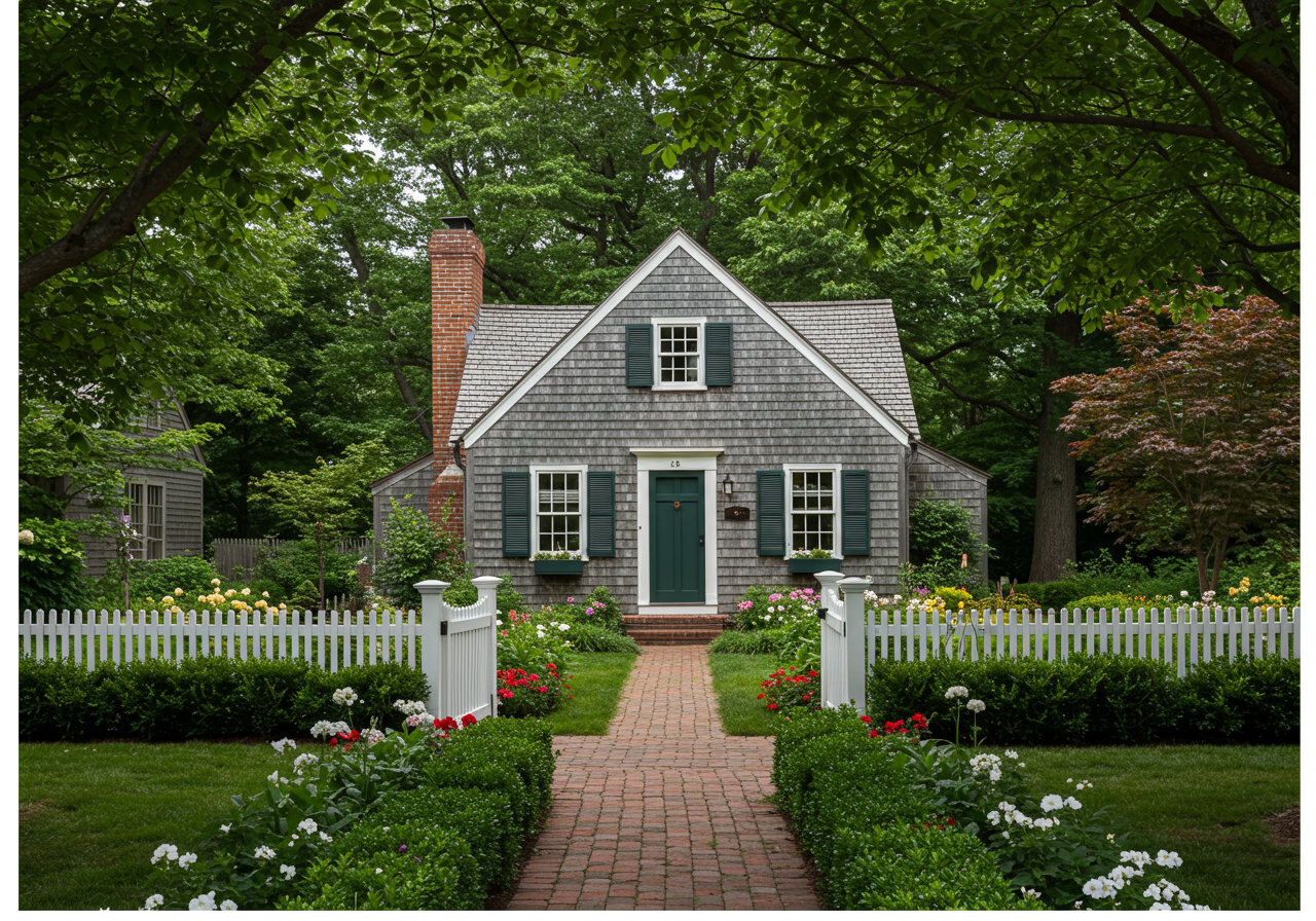 Saltbox house modern day.