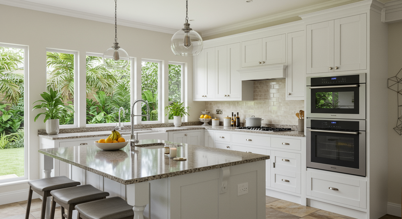 Kitchen after staging